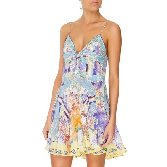 Camilla Girl In The Kimono Short Dress With Tie Front Medium b96E - Picture 4 of 9